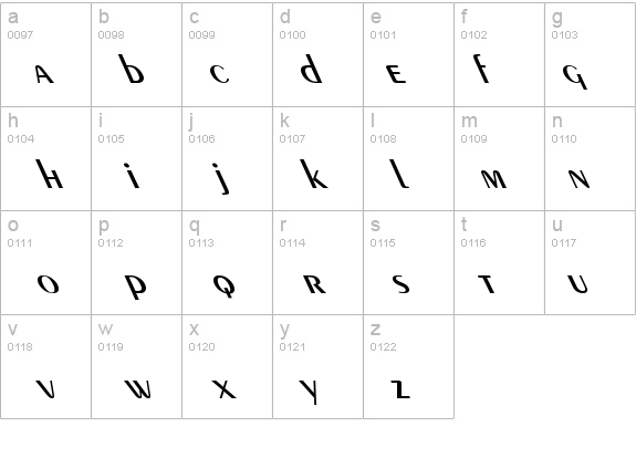 Exotic Demi Lefty details - Free Fonts at FontZone.net