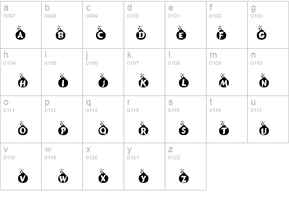 Explosif details - Free Fonts at FontZone.net