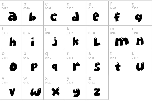 EyeOnlyHaveEyesForYou details - Free Fonts at FontZone.net