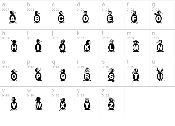 Flying Penguin details - Free Fonts at FontZone.net