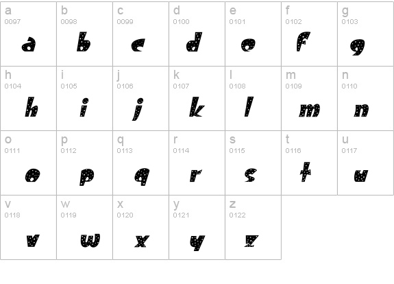 Freckle Oblique details - Free Fonts at FontZone.net