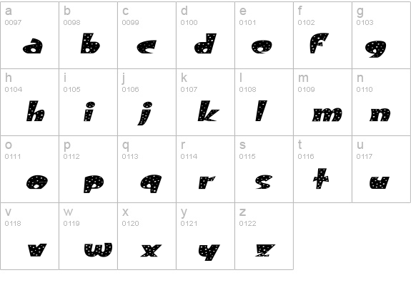 FreckleExtended Oblique details - Free Fonts at FontZone.net