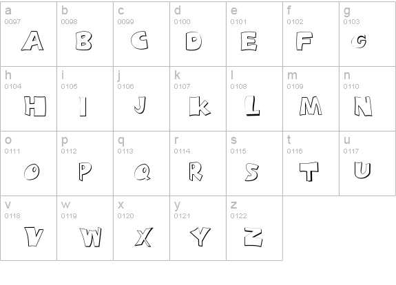 FZ JAZZY 10 3D details - Free Fonts at FontZone.net