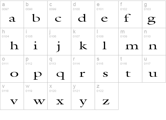 Galant Extended Normal details - Free Fonts at FontZone.net