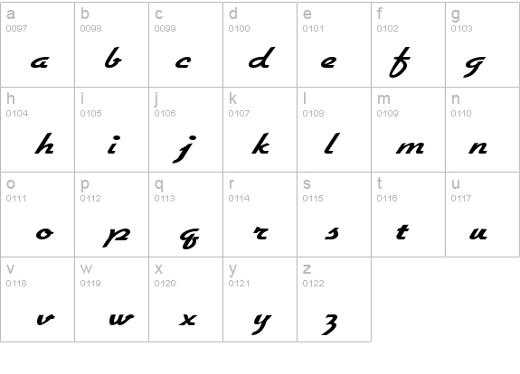 GallanteWide Regular details - Free Fonts at FontZone.net