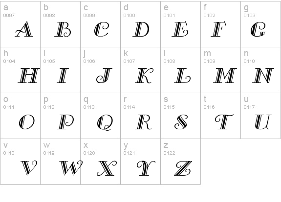 Gallery Italic details - Free Fonts at FontZone.net