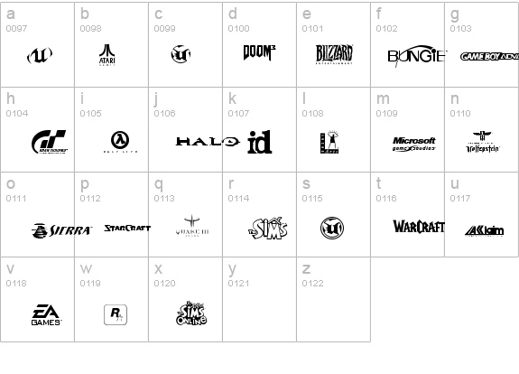 Game Logos details - Free Fonts at FontZone.net