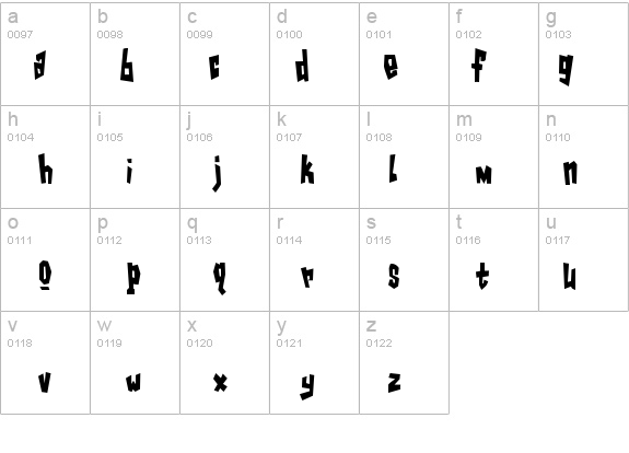 GarageShockCondensed details - Free Fonts at FontZone.net