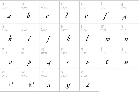 Gaze-Condensed Italic details - Free Fonts at FontZone.net