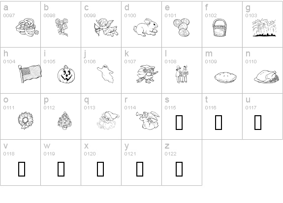 GE Holiday Sampler details - Free Fonts at FontZone.net