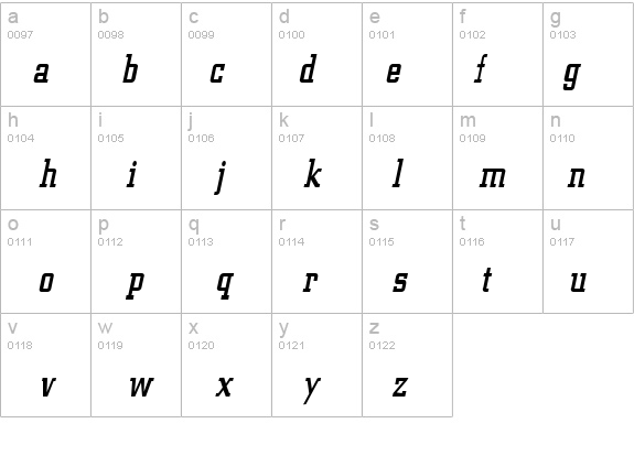 Geo 957-Condensed Italic details - Free Fonts at FontZone.net