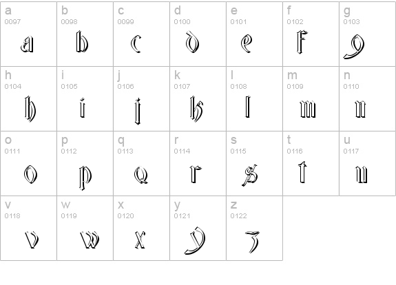 Glastonbury Wide Shadow details - Free Fonts at FontZone.net