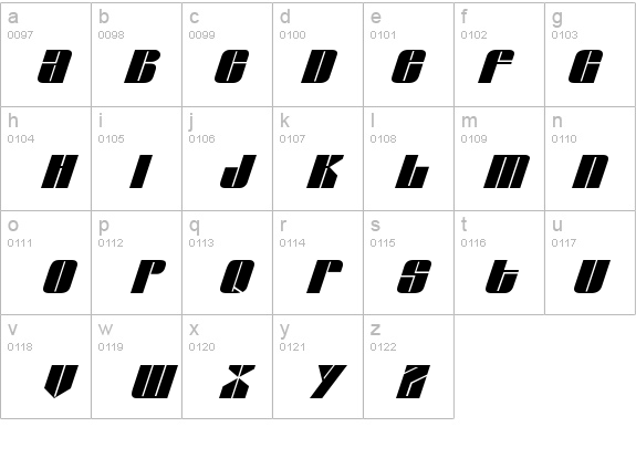 Glypic Italic details - Free Fonts at FontZone.net
