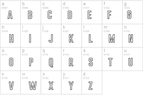 Gobold HollowBold details - Free Fonts at FontZone.net