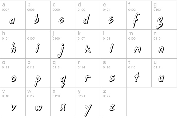 Gort's Fair Hand Shadow details - Free Fonts at FontZone.net