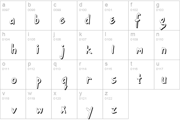 Gort's Fair Hand UprightShadow details - Free Fonts at FontZone.net