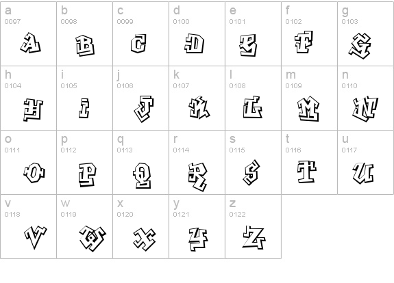Graffiti details - Free Fonts at FontZone.net