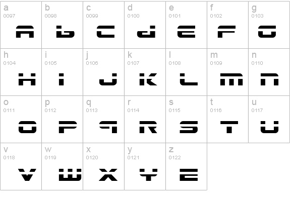 Gunship Laser details - Free Fonts at FontZone.net