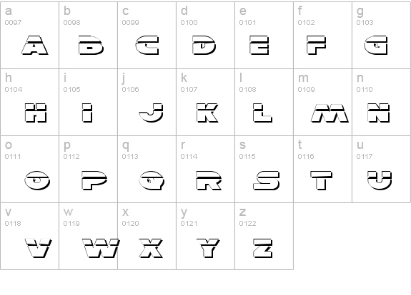 Han Solo Exp ShadowLaser details - Free Fonts at FontZone.net