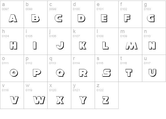 Han Solo Shadow details - Free Fonts at FontZone.net