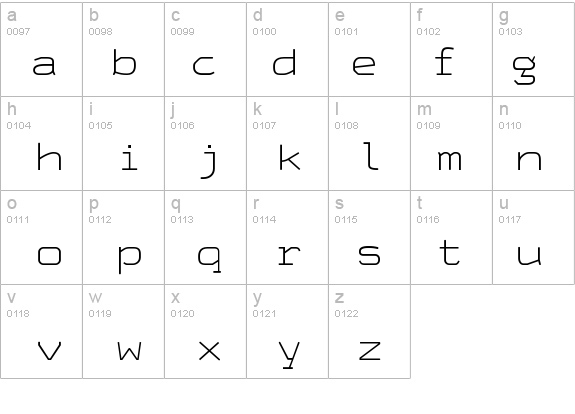 HardCase-UltraLight details - Free Fonts at FontZone.net
