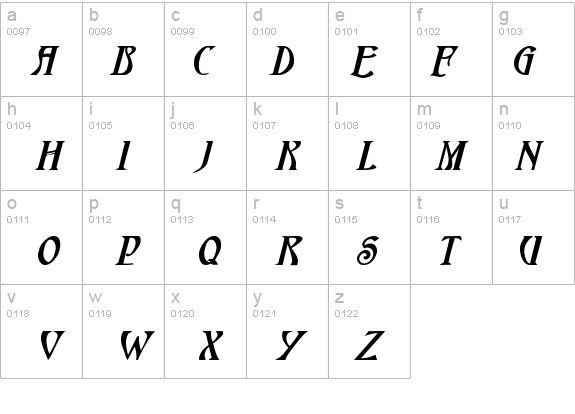 HardinCapsWide Bold Italic details - Free Fonts at FontZone.net