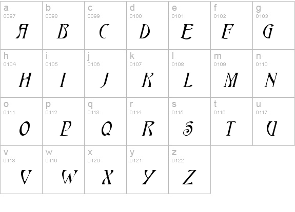 HardinCapsWide Italic details - Free Fonts at FontZone.net