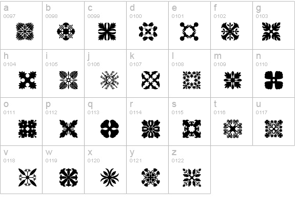 Hawaiian Quilt3 details - Free Fonts at FontZone.net