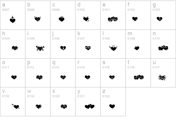 HeartBreaker BTN details - Free Fonts at FontZone.net