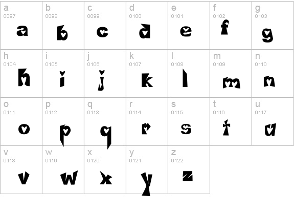 Heartless Valiumwhore details - Free Fonts at FontZone.net
