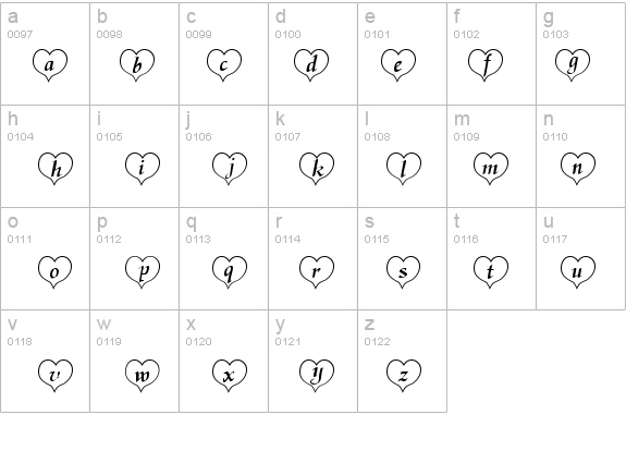 HeartWhite Becker details - Free Fonts at FontZone.net