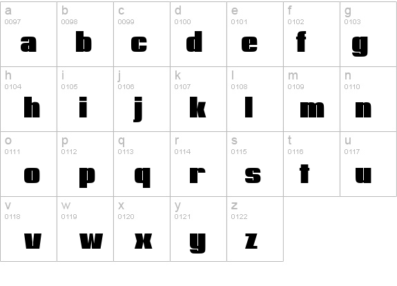HeavyHeavyFat Regular details - Free Fonts at FontZone.net