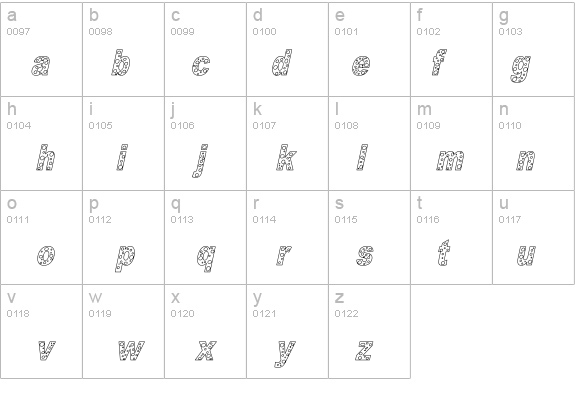 HOLE 3 cursive outline details - Free Fonts at FontZone.net