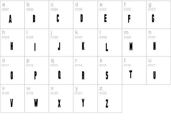 Hollywood Hills Condensed details - Free Fonts at FontZone.net