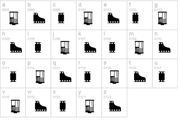 HourPhoto details - Free Fonts at FontZone.net