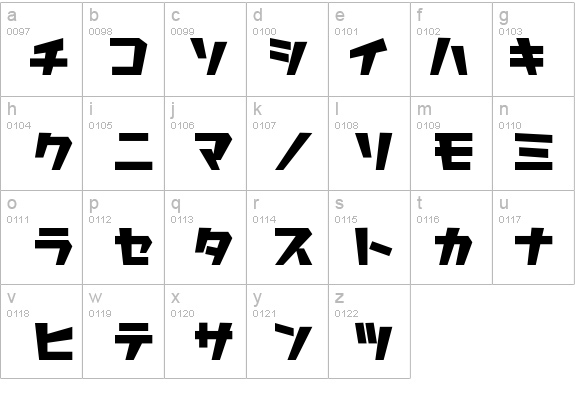 I2Roboda_xFFFF_ch details - Free Fonts at FontZone.net