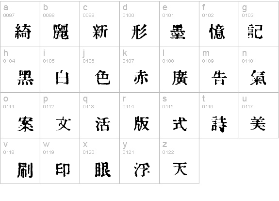 In_kanji details - Free Fonts at FontZone.net