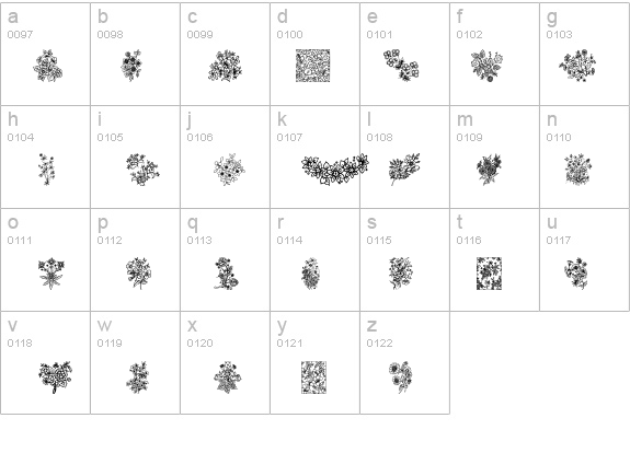 In your garden details - Free Fonts at FontZone.net