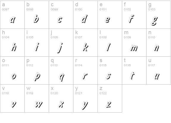 InformShadowC details - Free Fonts at FontZone.net