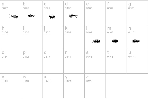 Insectile details - Free Fonts at FontZone.net