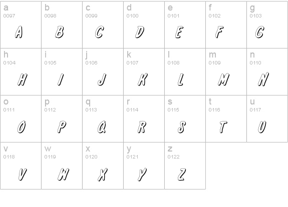 International Super Hero Out details - Free Fonts at FontZone.net
