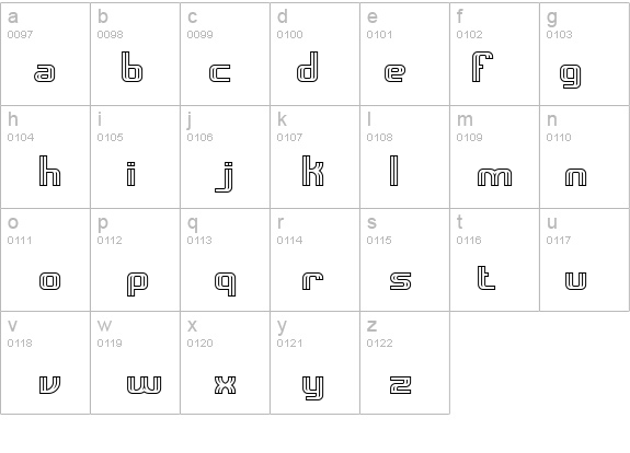 Intersect C BRK details - Free Fonts at FontZone.net