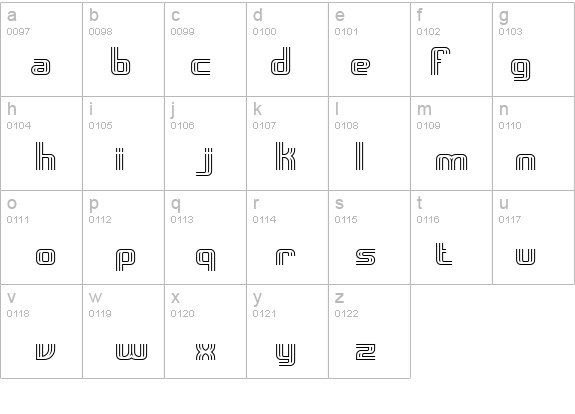 Intersect O BRK details - Free Fonts at FontZone.net
