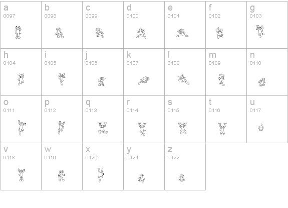 Inu-character details - Free Fonts at FontZone.net