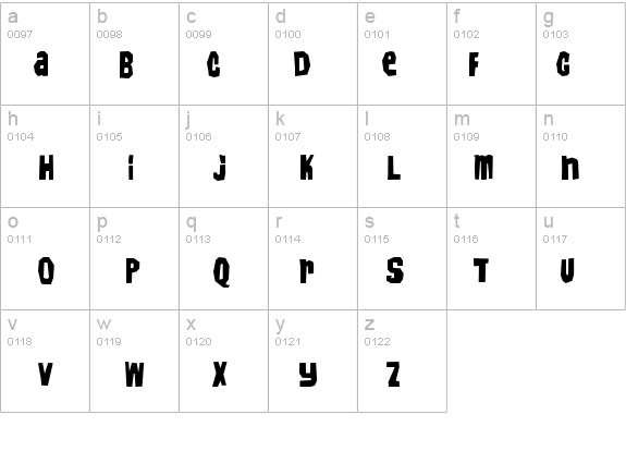 IrwinAllen details - Free Fonts at FontZone.net