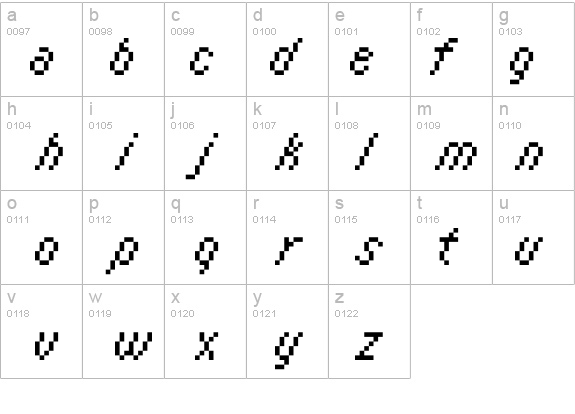 Italic0855 details - Free Fonts at FontZone.net