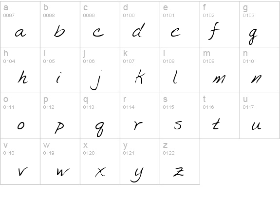 IvysHand Regular details - Free Fonts at FontZone.net