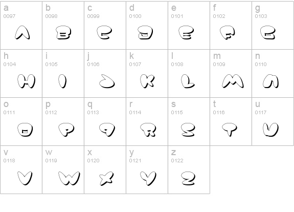 Jackson Shadow details - Free Fonts at FontZone.net