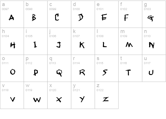 Jangly walk details - Free Fonts at FontZone.net