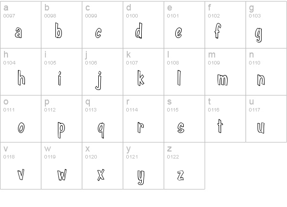 Java Jive Outline Condensed details - Free Fonts at FontZone.net